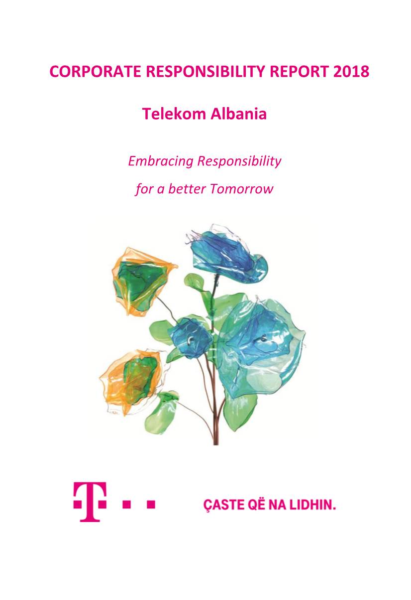 CORPORATE RESPONSIBILITY REPORT 2018 Telekom Albania