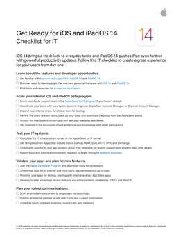 Get Ready for Ios 14 and Ipados