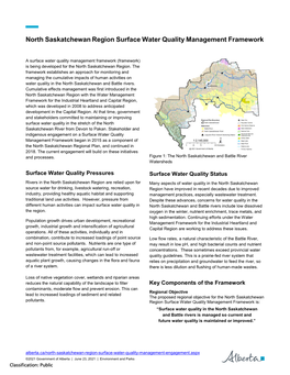 North Saskatchewan Region Surface Water Quality Management Framework