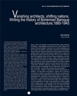 Anishing Architects, Shifting Nations. Writing the History of Bohemian