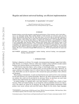 Arxiv:1609.09840V2 [Cs.DS] 18 Oct 2016 Are Infrequent