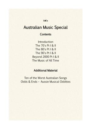 Australian Music Special