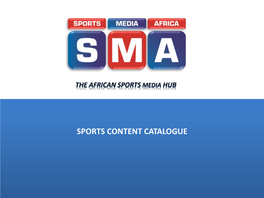 Sports Content Catalogue List of Content