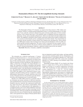 The First Amphibole-Bearing Winonaite 461