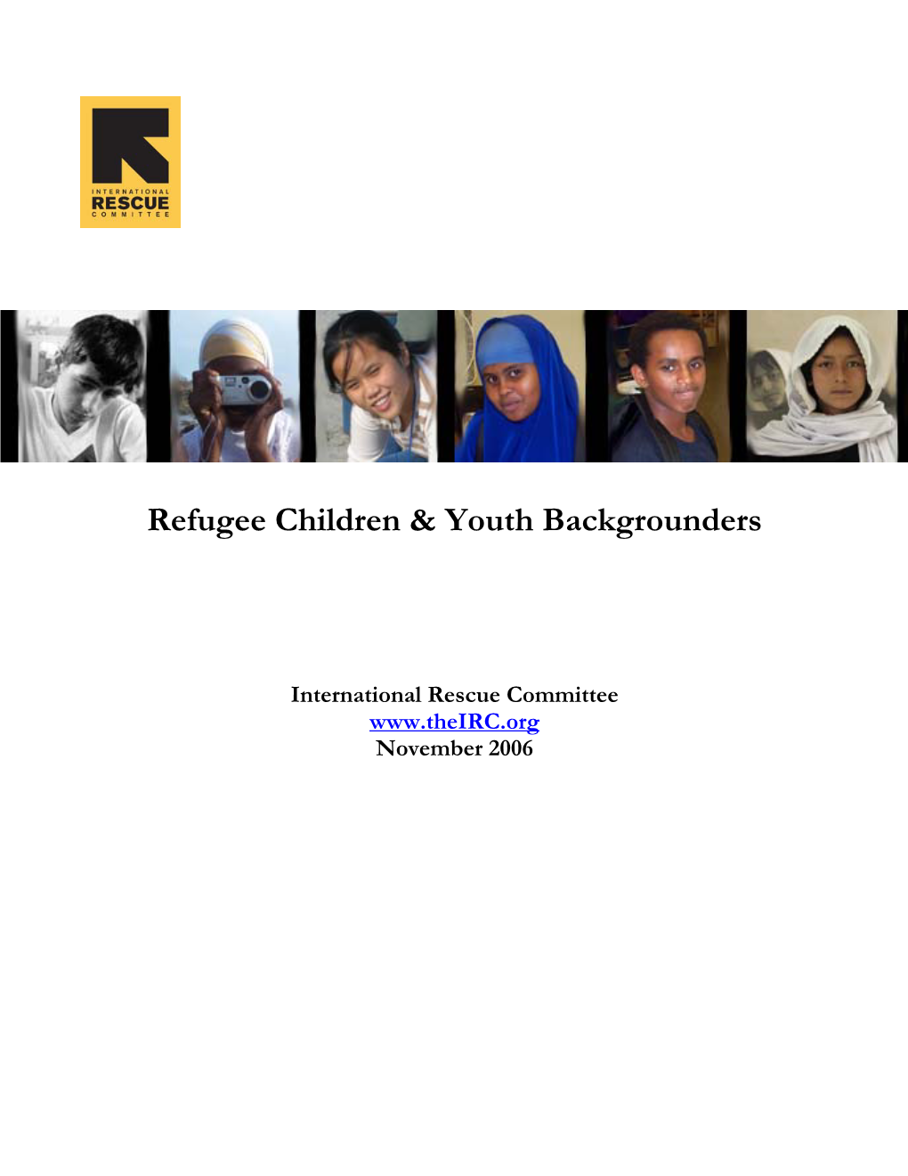 Refugee Children & Youth Backgrounders