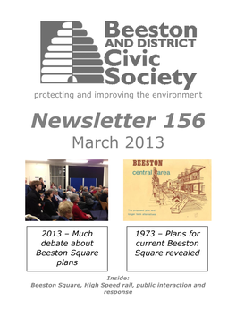 Newsletter 156 March 2013