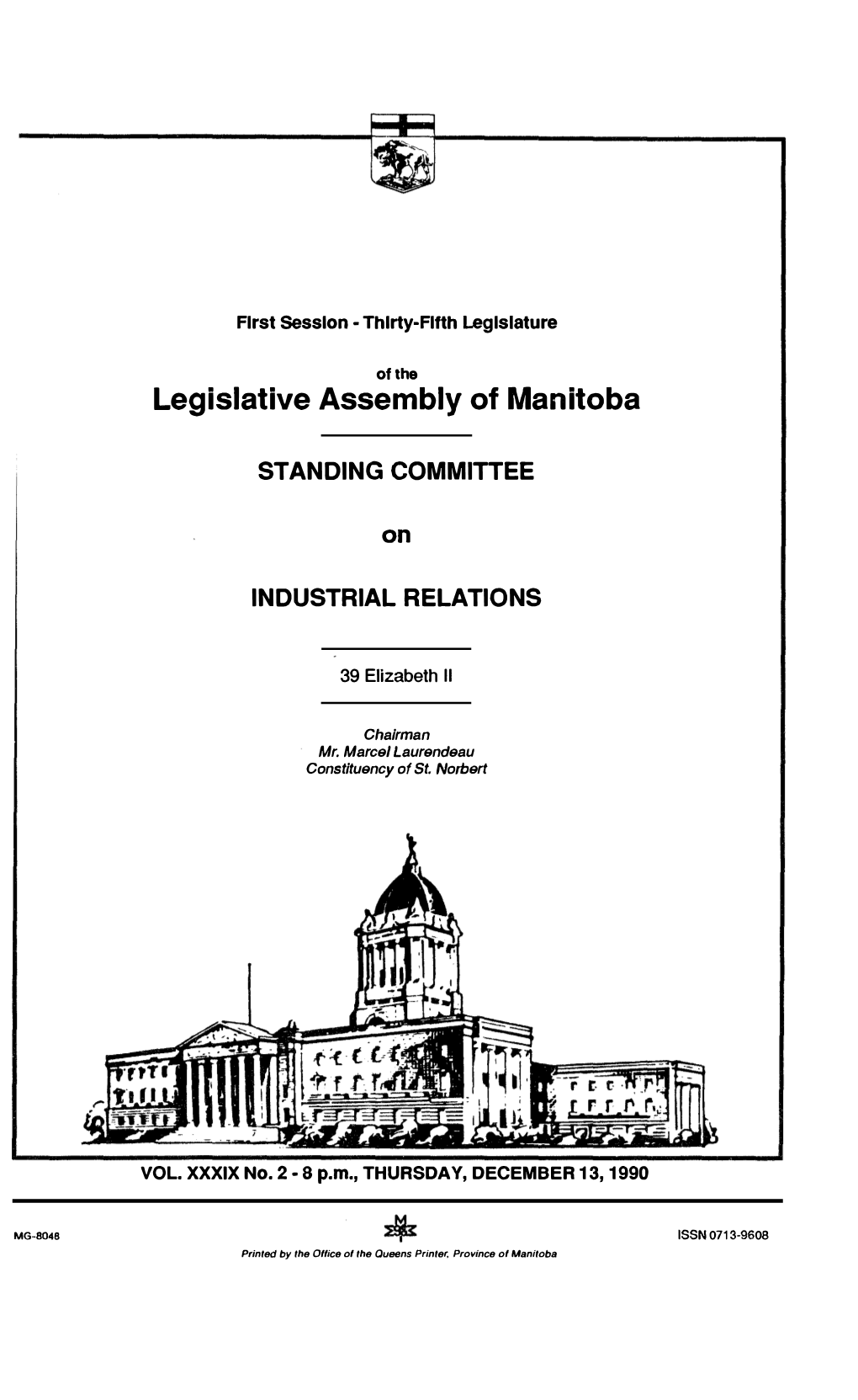 Legislative Assembly of Manitoba