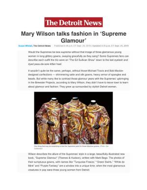 Mary Wilson Detroit News 9.20