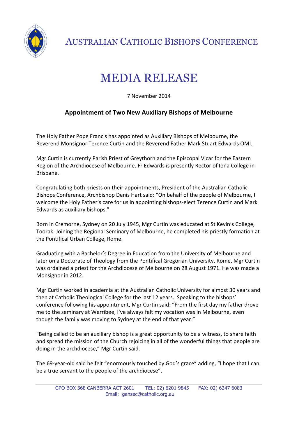 Media Release