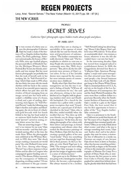 Secret Selves.” the New Yorker (March 13, 2017) Pp