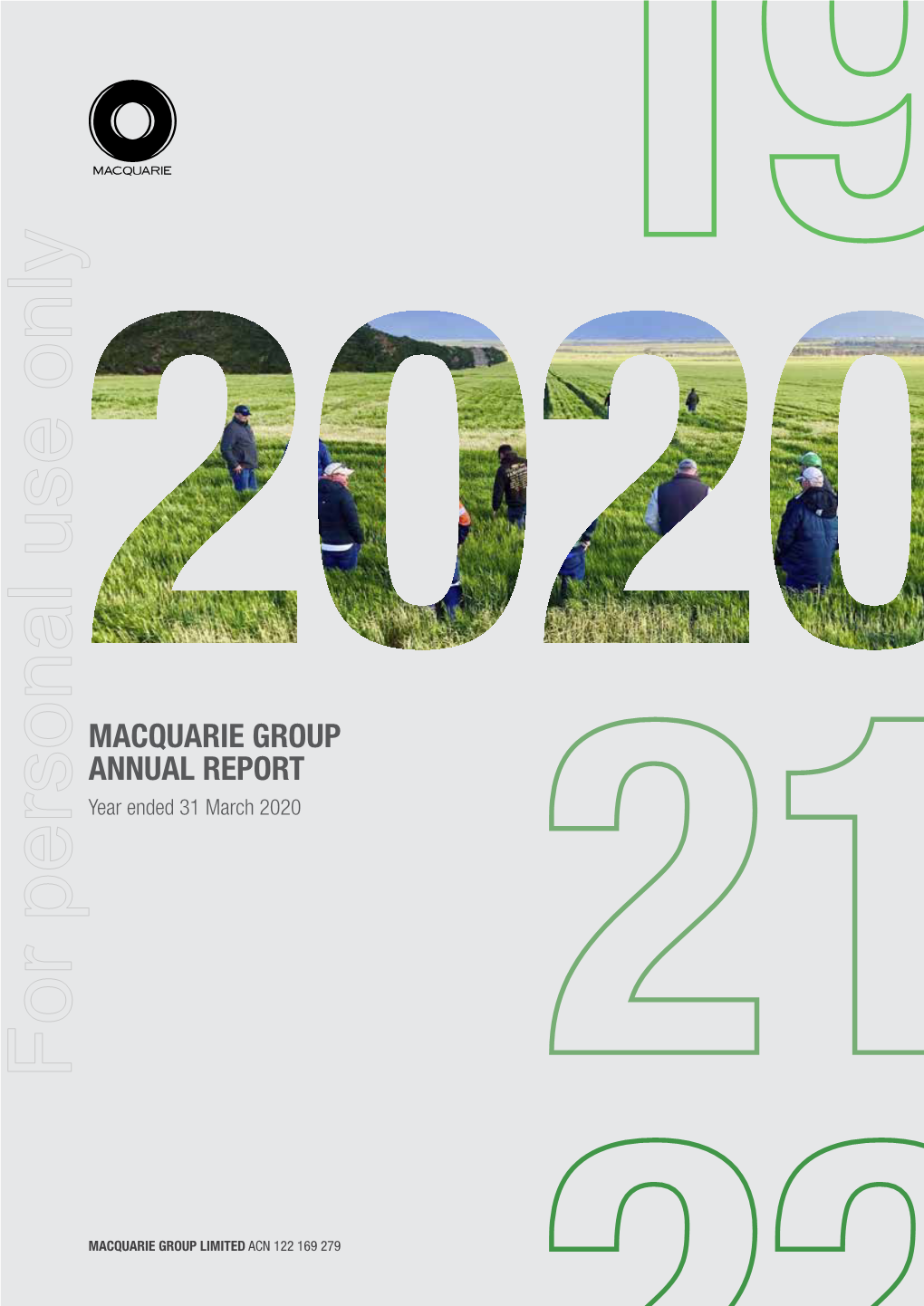 Macquarie Group Annual Report 2020