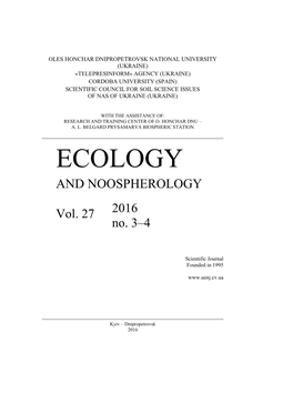 Ecology and Noospherology