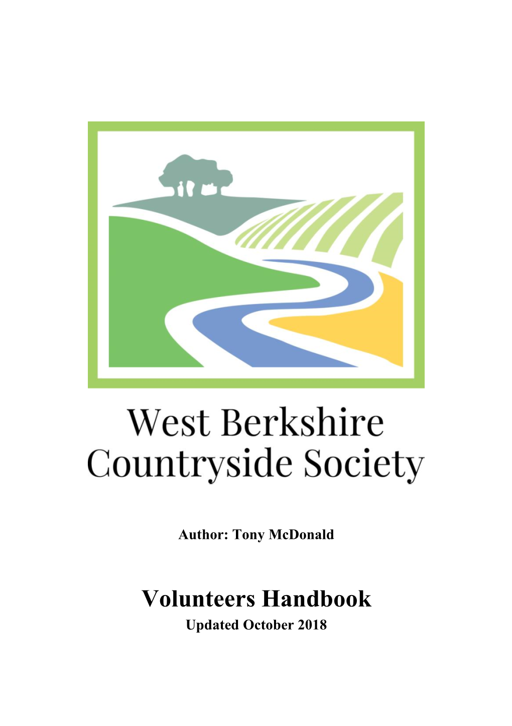 Volunteers Handbook Updated October 2018