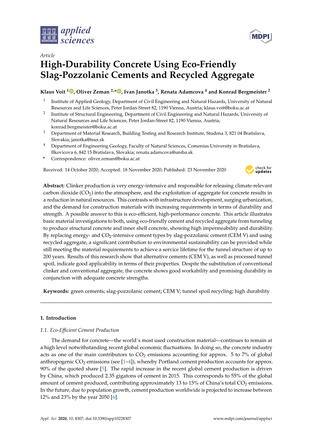 High-Durability Concrete Using Eco-Friendly Slag-Pozzolanic Cements and Recycled Aggregate