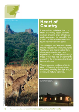 Visitor Guide NSW National Parks 2011 Heart of Country