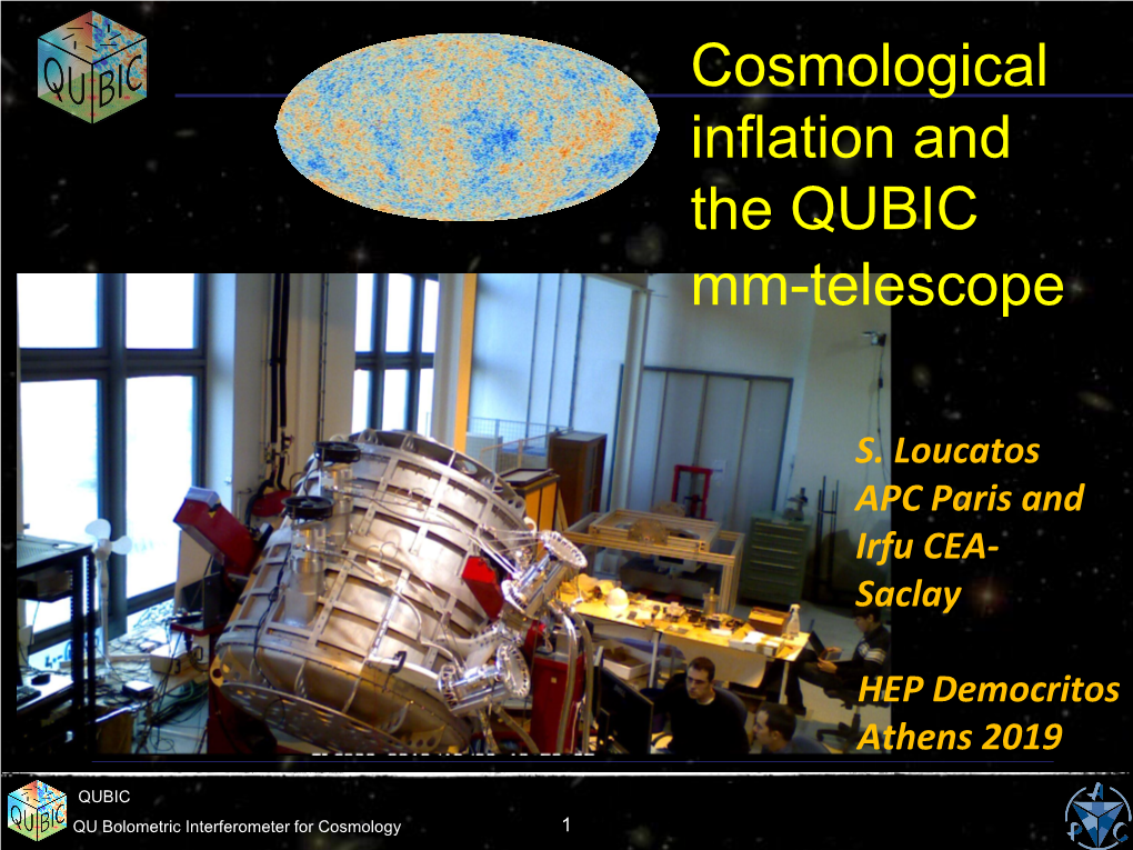 Cosmological Inflation and the QUBIC Mm-Telescope