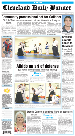 Aikido an Art of Defense Banner Late This Morning That Mart 300 in Sonoma, Calif