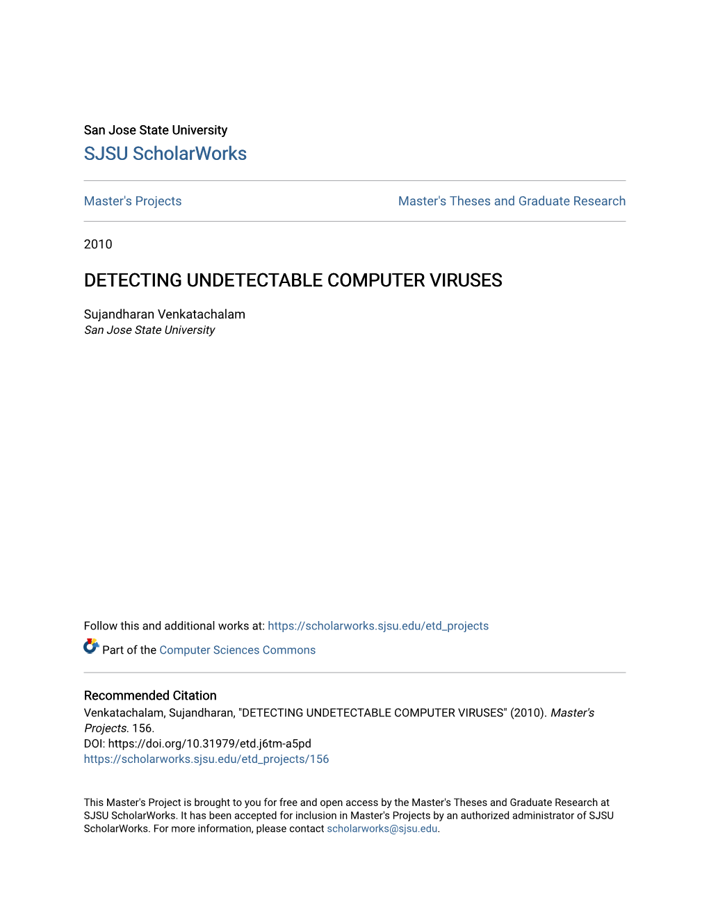 Detecting Undetectable Computer Viruses