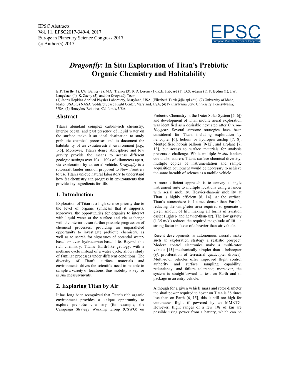In Situ Exploration of Titan's Prebiotic Organic Chemistry and Habitability