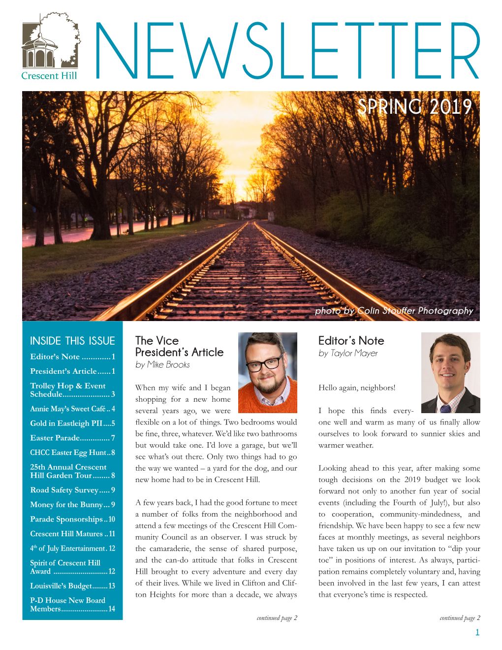 Spring 2019 Newsletter