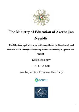 The Ministry of Education of Azerbaijan Republic