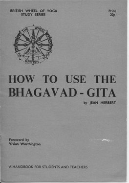 BHAGAVADI GITA by JEAN HERBERT