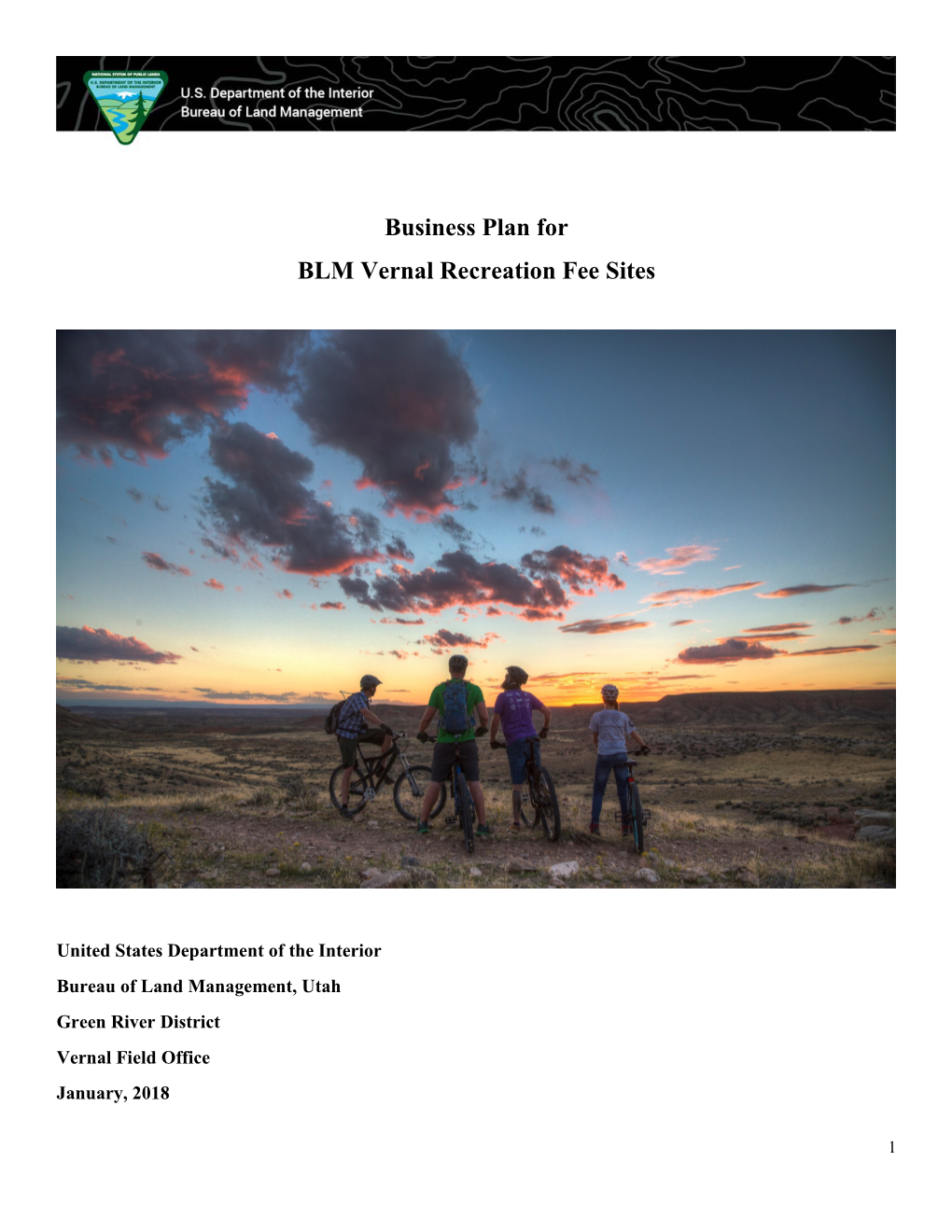 Business Plan for BLM Vernal Recreation Fee Sites
