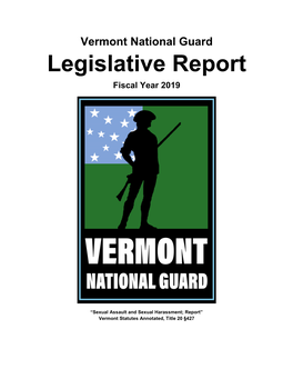 Legislative Report Fiscal Year 2019
