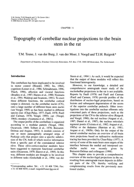 Topography of Cerebellar Nuclear Projections to the Brain Stem in the Rat
