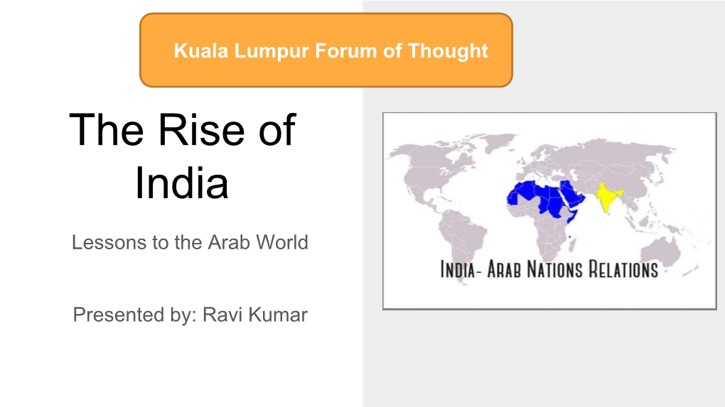 The Rise of India