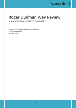 Roger Dudman Way Review MAIN REPORT & EXECUTIVE SUMMARY