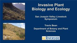Invasive Plant Ecology
