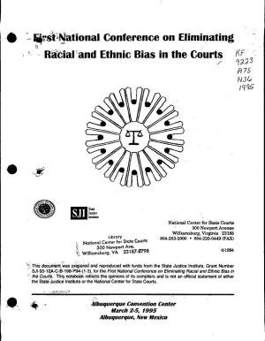 And Ethnic Bias in the Courts KF - / ~~J 3