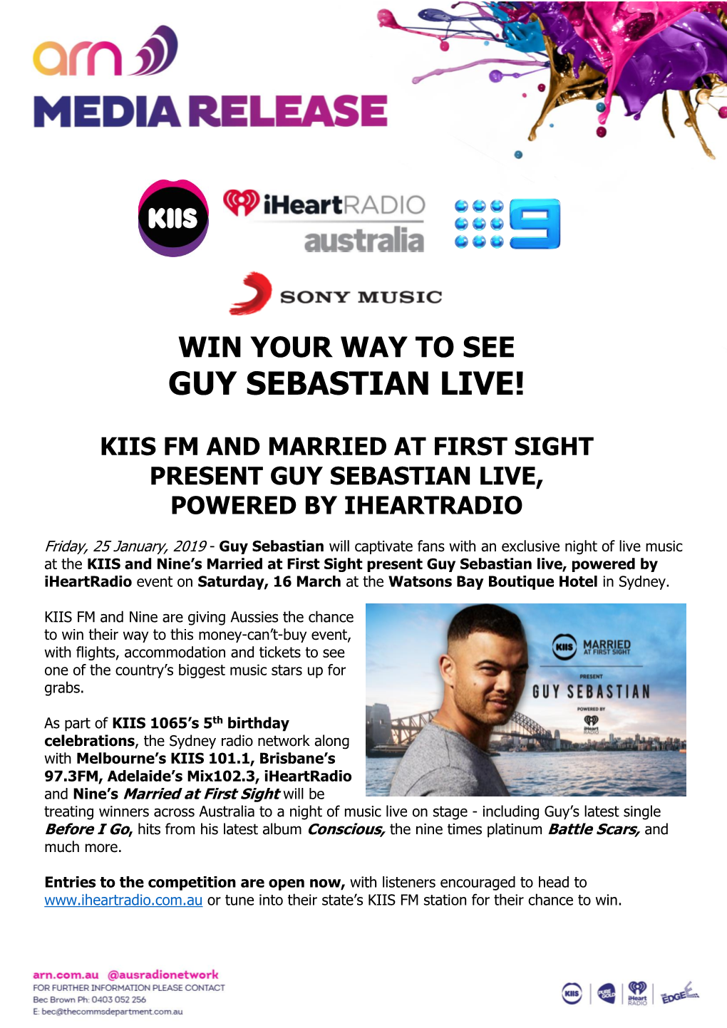 Guy Sebastian Live!