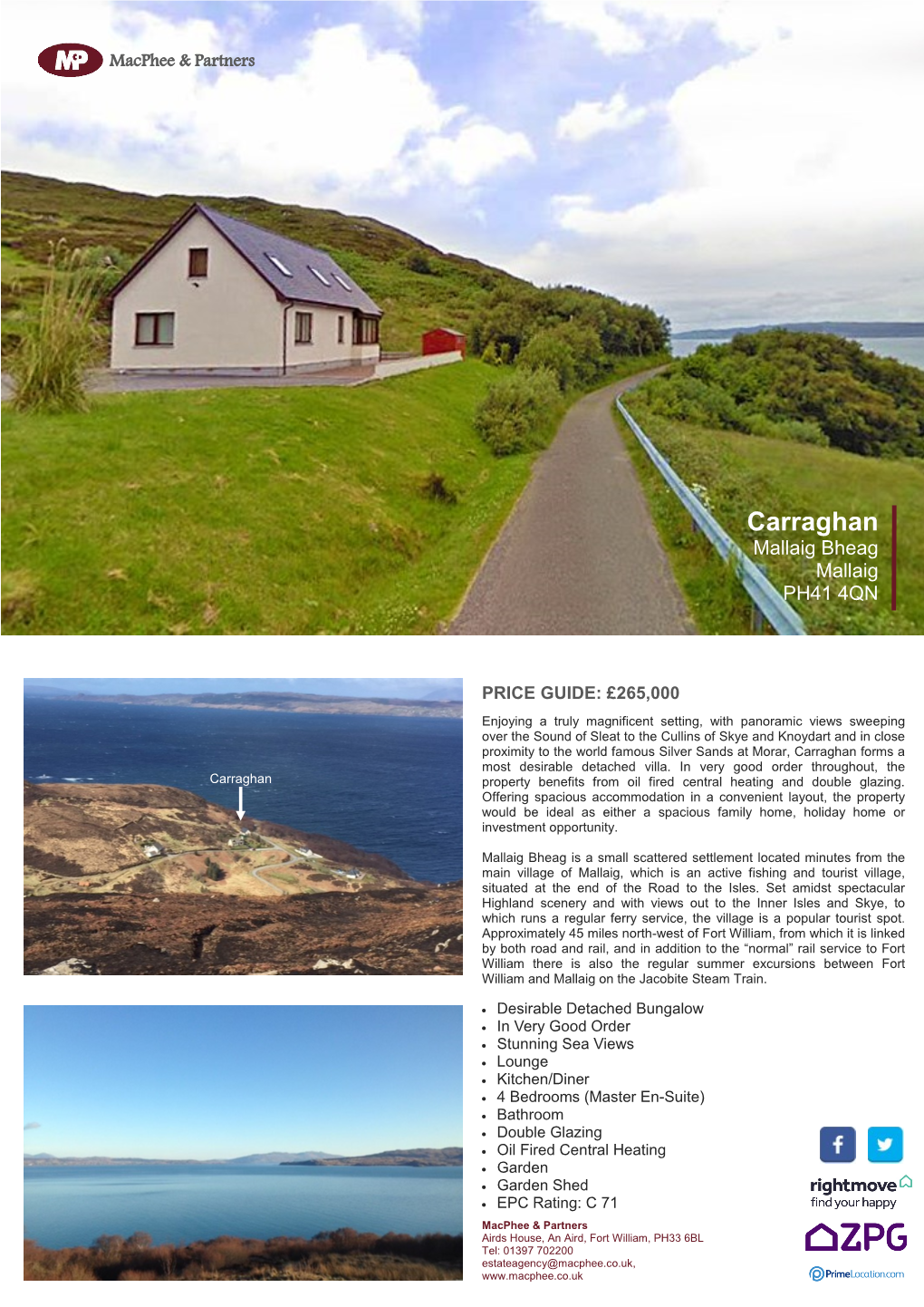 Carraghan Mallaig Bheag Mallaig PH41 4QN