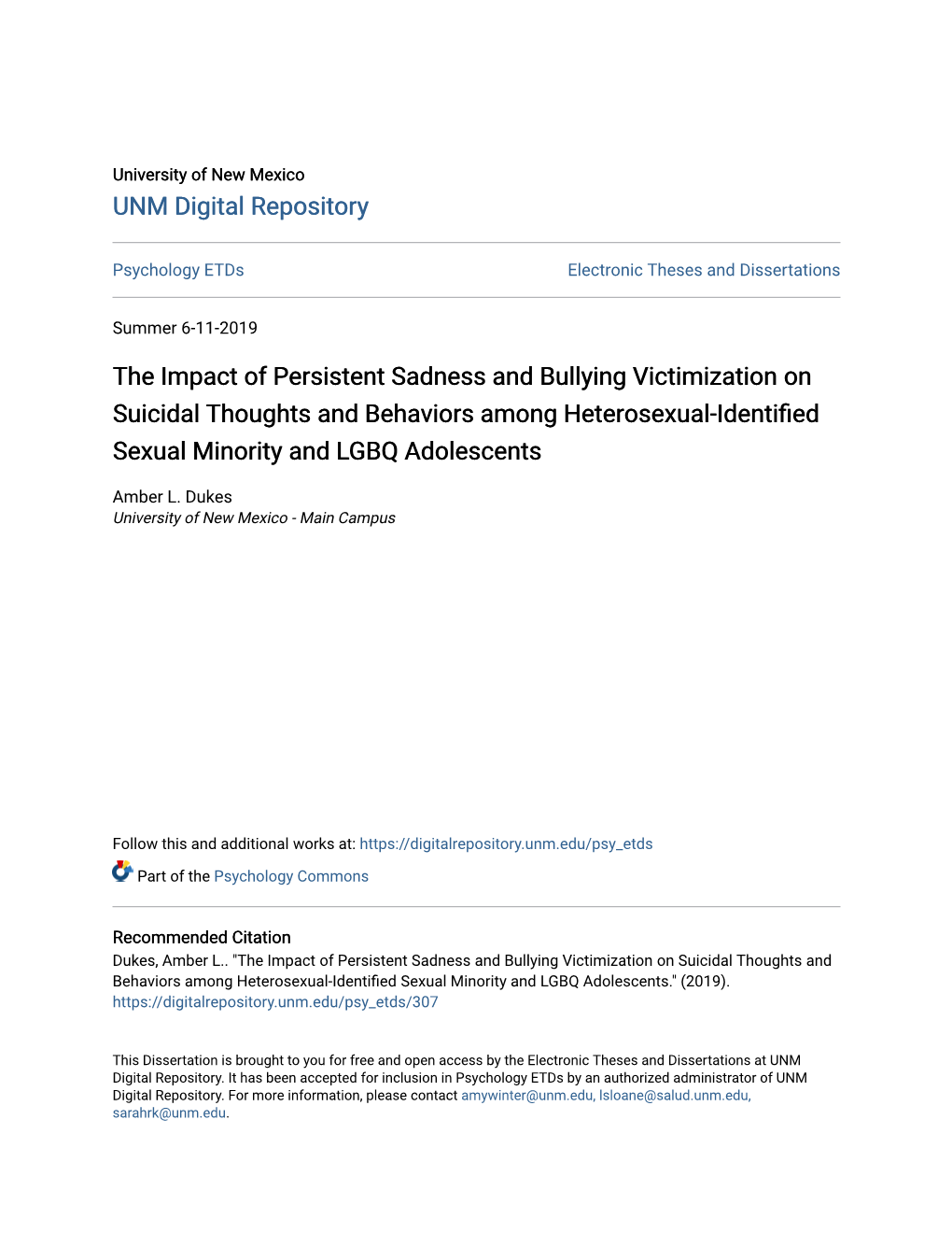 The Impact of Persistent Sadness and Bullying Victimization on Suicidal Thoughts and Behaviors Among Heterosexual-Identified Sexual Minority and LGBQ Adolescents