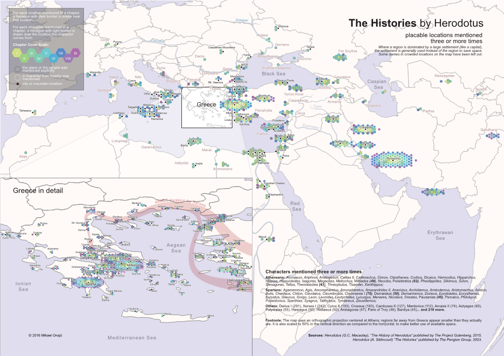 The Histories by Herodotus Chapter, a Hexagon with Light Border Is Drawn Near the Location the Character Hylaea Comes From