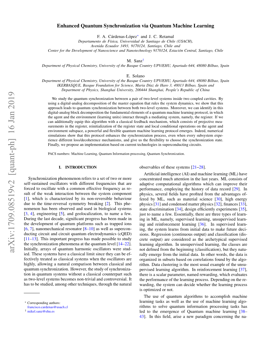 Enhanced Quantum Synchronization Via Quantum Machine Learning