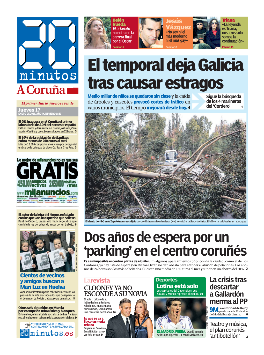 El Temporal Deja Galicia Tras Causar Estragos