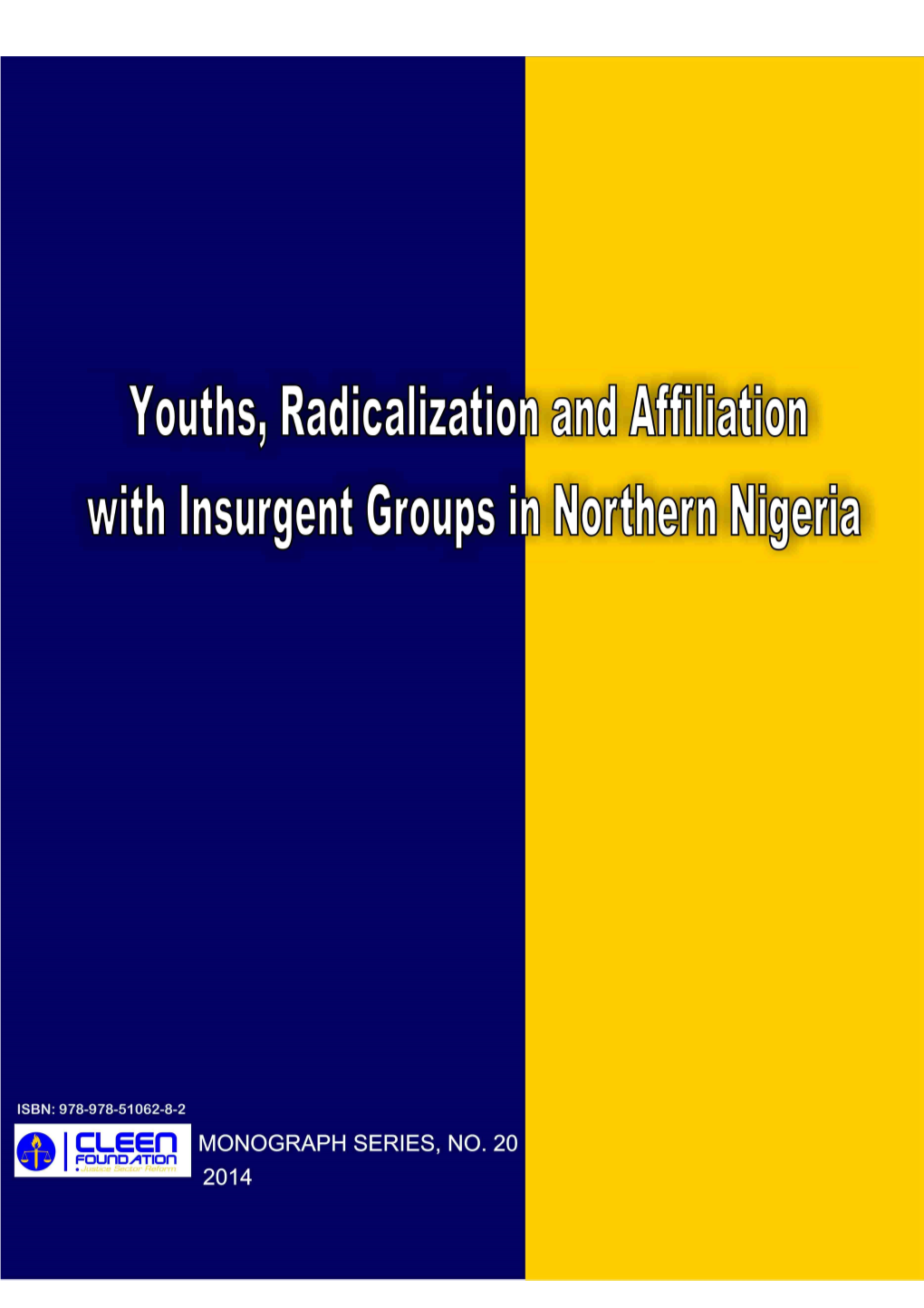 Youths, Radicalisation and Affiliation with Insurgent Groups in Northern