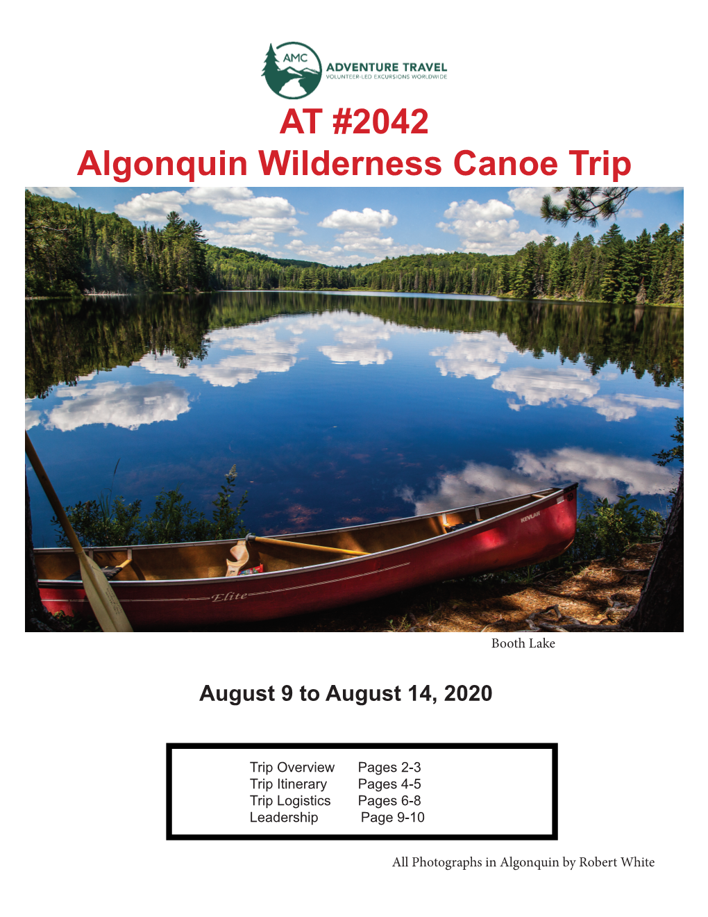 AT #2042 Algonquin Wilderness Canoe Trip