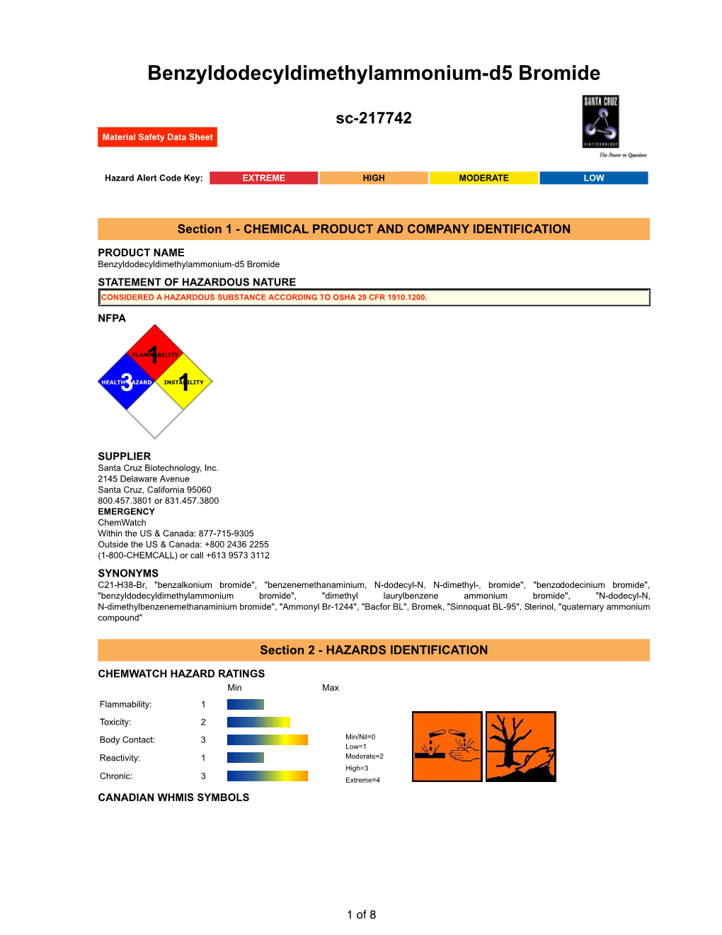 Benzyldodecyldimethylammonium-D5 Bromide