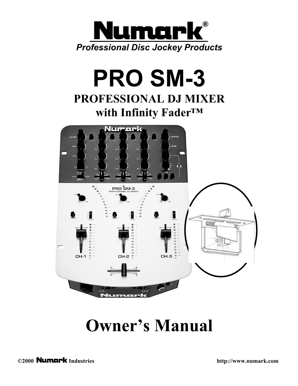 PRO SM-3 PROFESSIONAL DJ MIXER with Infinity Fader™