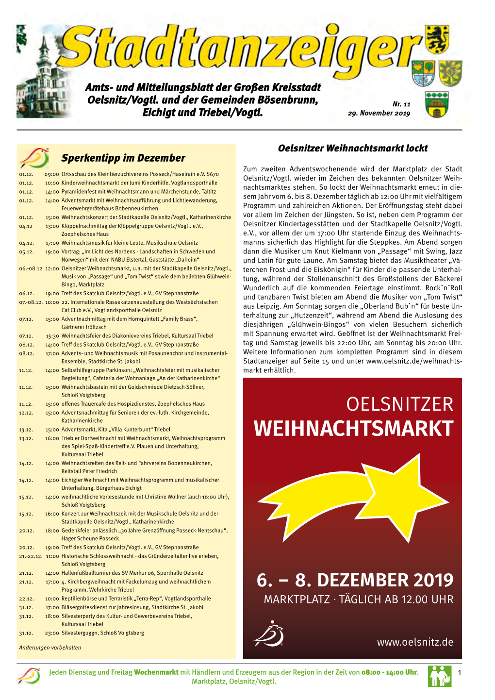 Stadtanzeiger November 2019