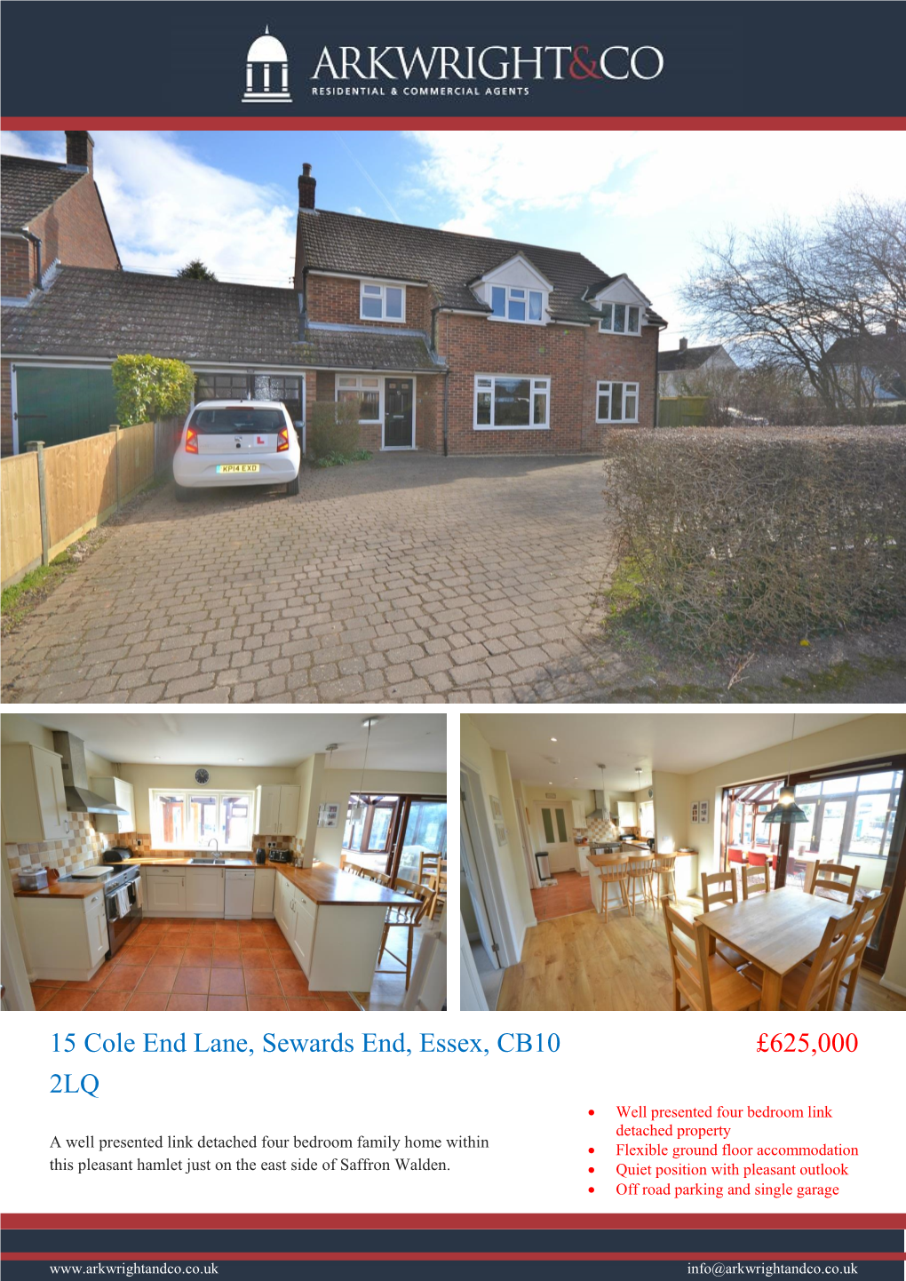 £625,000 15 Cole End Lane, Sewards End, Essex, CB10