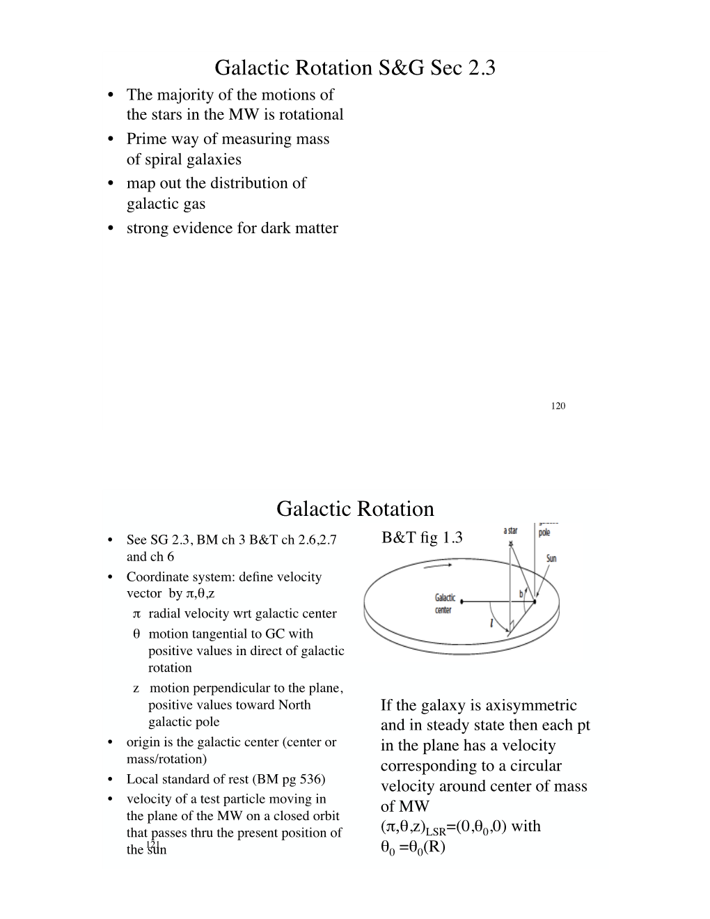 Galactic Rotation S&G Sec 2.3!