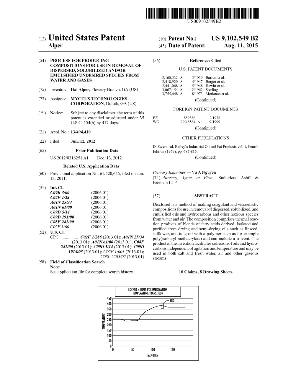 (12) United States Patent (10) Patent No.: US 9,102,549 B2 Alper (45) Date of Patent: Aug