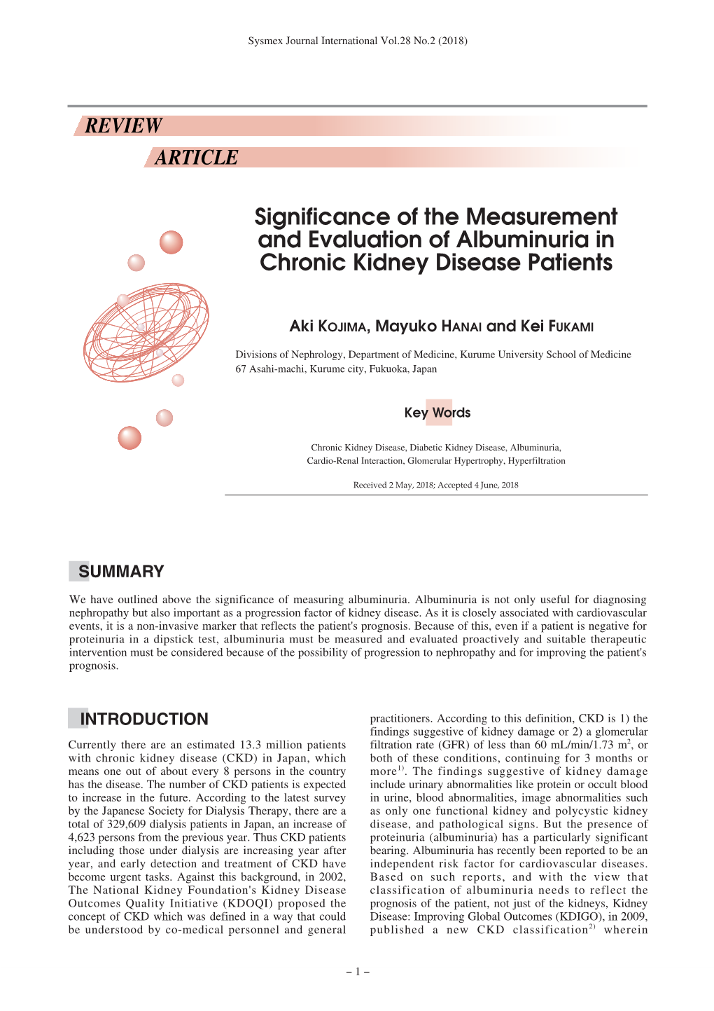 Significance of the Measurement and Evaluation of Albuminuria in Chronic Kidney Disease Patients