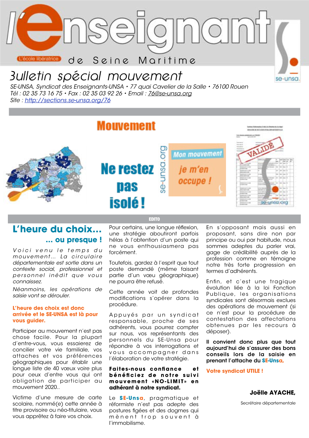 Bulletin Mouvement 2020