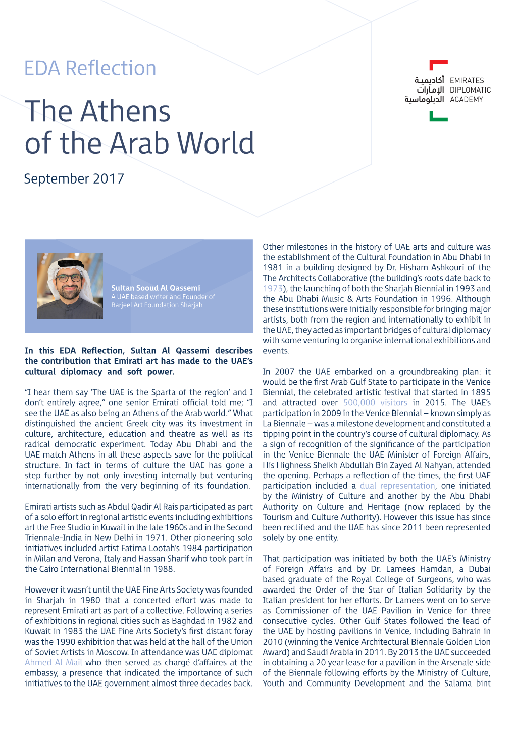 The Athens of the Arab World September 2017